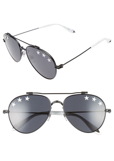 givenchy unisex aviator 58mm sunglasses